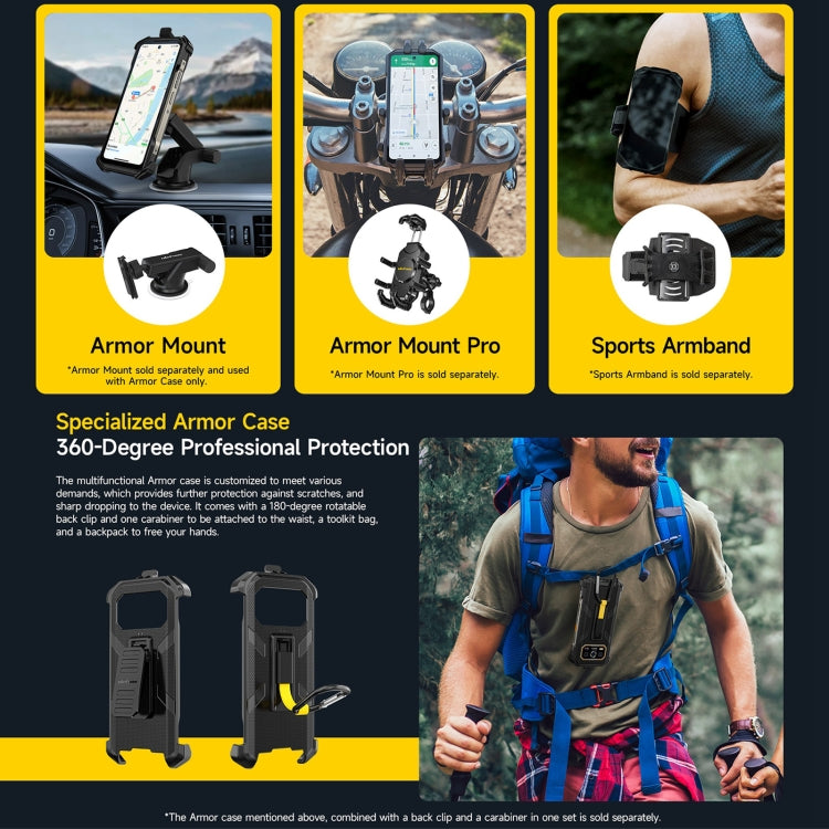 Ulefone Armor 27 Pro Rugged Phone, 12GB+256GB, Night Vision, 10600mAh, 6.78 inch Android 14 MediaTek Dimensity 6300 Octa Core, Network: 5G, NFC (Black) - free shipping - PMC TechLife - Order now!