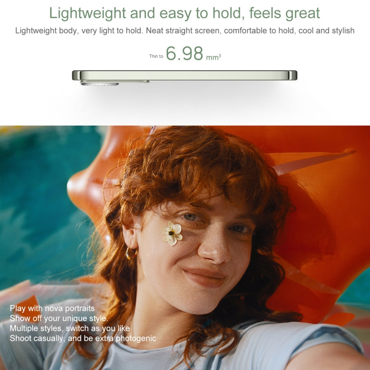 Huawei nova 13, 12GB+1TB, Screen Fingerprint Identification, 6.7 inch HarmonyOS 4.2, NFC, OTG, Not Support Google Play (Green) - free shipping - PMc TechLife - Order now!