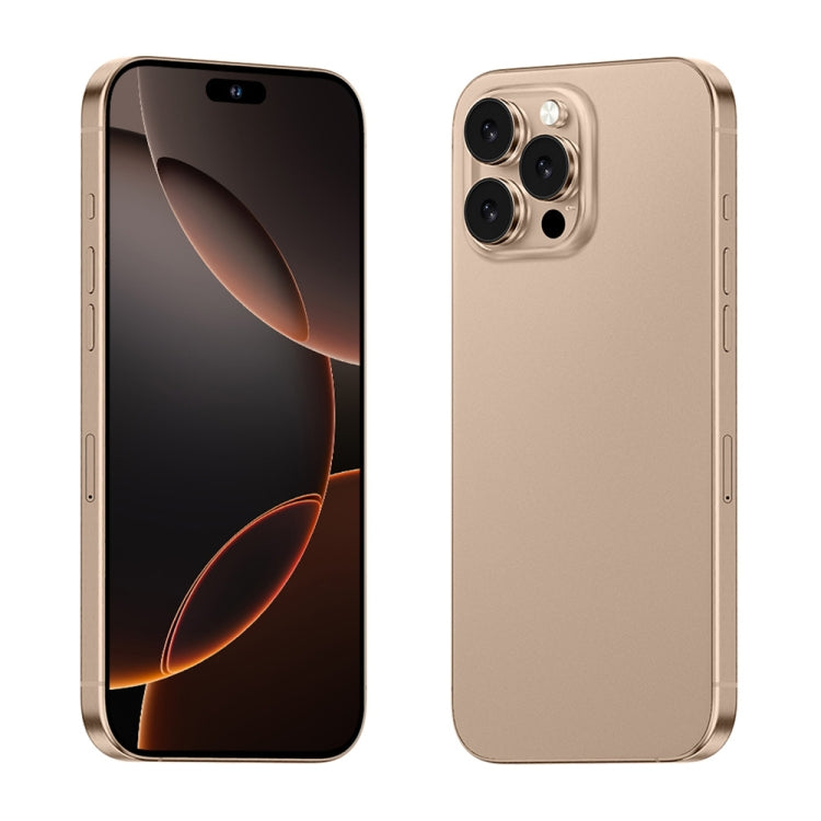 i16 Pro Max / A08A, 3GB+64GB, 6.73 inch Screen, Face Identification, Android 8.1 MTK6753 Octa Core, Network: 4G, Dual SIM, UK Plug (Gold) - free shipping - PMC Jewellery - Order now!