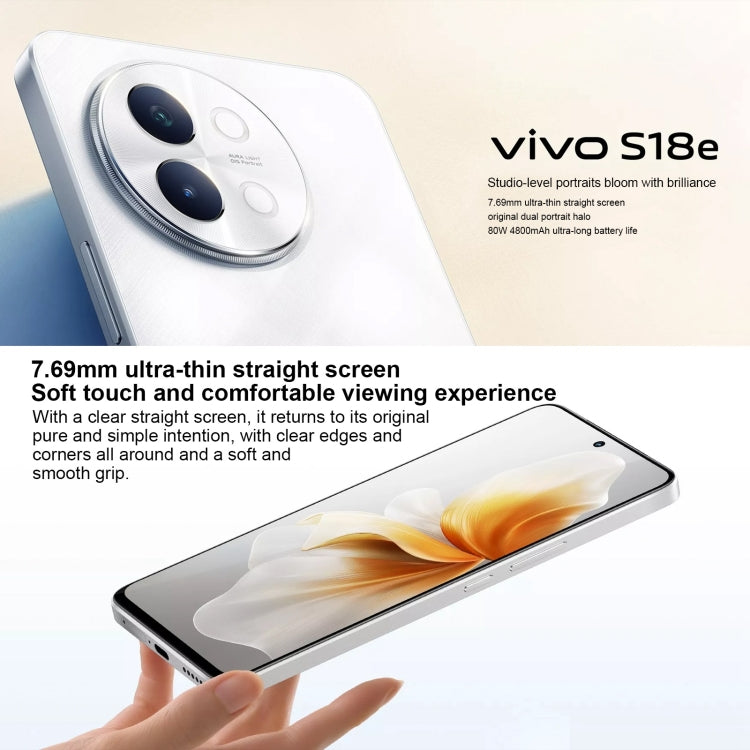 vivo S18e, Dual Back Cameras, 12GB+512GB, Face ID Screen Fingerprint Identification, 6.67 inch Android 14.0 OriginOS 4 Dimensity 7200 Octa Core 2.8GHz, OTG, NFC, Network: 5G, Support Google Play (Purple) - free shipping - PMC Jewellery - Order now!