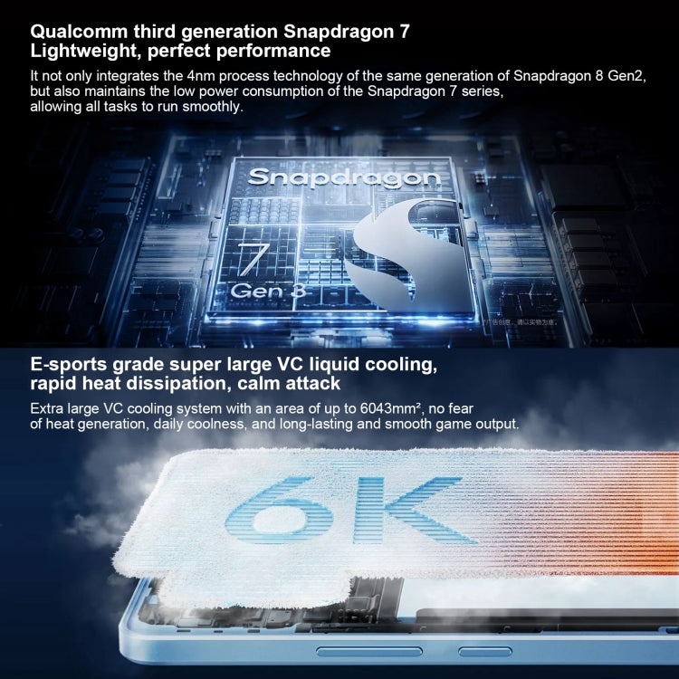 vivo Y200 GT, Dual Back Cameras, 12GB+512GB, Face ID Screen Fingerprint Identification, 6.78 inch Android 14.0 OriginOS 4 Snapdragon 7 Gen 3 Octa Core 2.63GHz, OTG, NFC, Network: 5G, Support Google Play (Blue) - free shipping - PMC Jewellery - Order now!