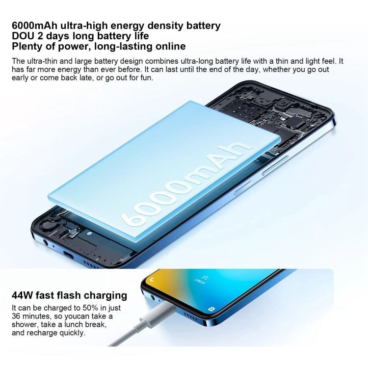 vivo Y200i, Dual Back Cameras, 12GB+512GB, Face ID Screen Fingerprint Identification, 6.72 inch Android 14.0 OriginOS 4 Snapdragon 4 Gen 2 Octa Core 2.2GHz, OTG, Network: 5G, Support Google Play (White) - free shipping - PMC Jewellery - Order now!