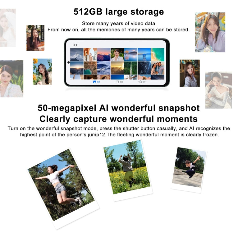 Honor Play 60 Plus 5G, 12GB+512GB, 6.77 inch MagicOS 8.0 Qualcomm Snapdragon 4 Gen2 Octa Core up to 2.2GHz, Network: 5G, OTG, Not Support Google Play (Green) - free shipping - PMC Jewellery - Order now!