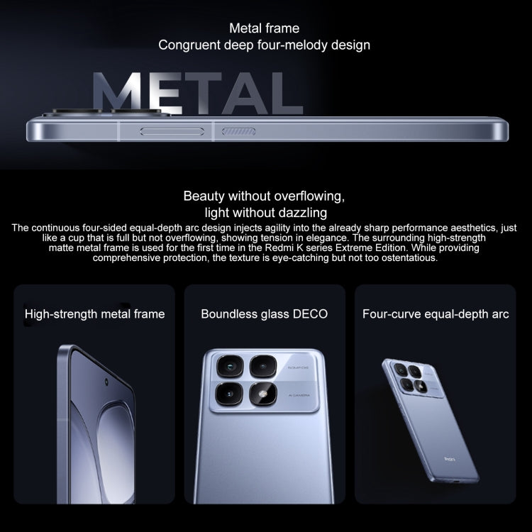 Xiaomi Redmi K70 Ultra, 12GB+256GB, 6.67 inch Xiaomi HyperOS Dimensity 9300+ Octa Core 4nm up to 3.4GHz, NFC, Network: 5G (Blue) - free shipping - PMC Jewellery - Order now!