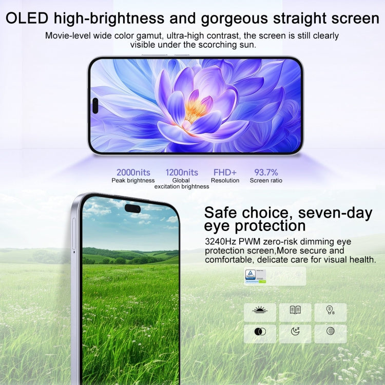 Honor X60i,  12GB+256GB, Screen Fingerprint, 6.7 inch MagicOS 8.0 Dimensity 6080 Octa Core, Network: 5G, OTG, Not Support Google Play (Purple) - free shipping - PMC Jewellery - Order now!