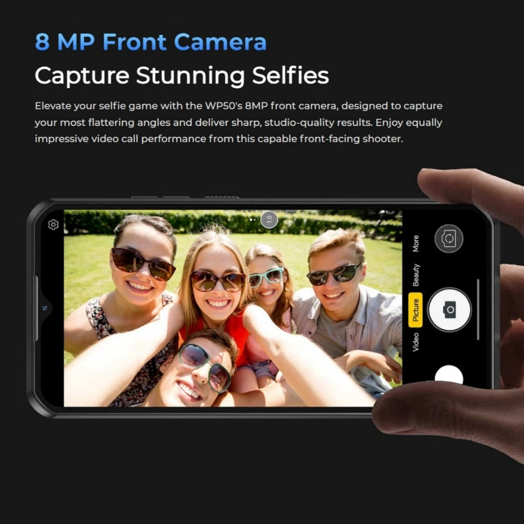 Oukitel WP50 5G Rugged Phone, 4GB+256GB, 6.6 inch Android 14.0 MediaTek Dimensity 6100+ Octa-core, NFC, OTG, Network: 5G (Black) - free shipping - PMC Jewellery - Order now!