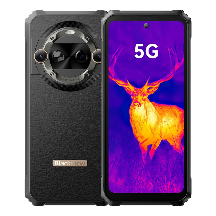 Blackview BL9000 Pro 5G, Thermal Imaging Camera, 12GB+512GB, IP68/IP69K/MIL-STD-810H, 6.78 inch Android 14 MediaTek Dimensity 8020 Octa Core, Network: 5G, NFC, OTG (Black) - free shipping - PMC TechLife - Order now!