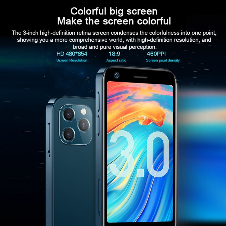 SOYES XS12, 2GB+16GB, Face Recognition, 3.0 inch Android 9.0 MTK6737M Quad Core up to 1.1GHz, Bluetooth, WiFi, FM, Network: 4G, Dual SIM(Black) - free shipping - PMc TechLife - Order now!