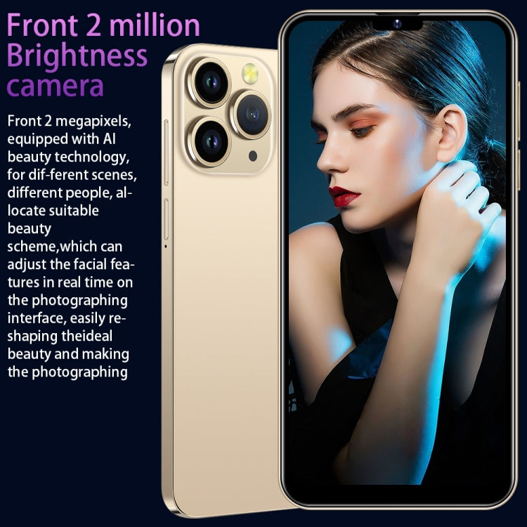 i14 Pro Max N85+, 2GB+16GB, 6.3 inch Screen, Face Identification, Android 6.0 Spreadtrum 7731G Quad Core, Network: 3G, Dual SIM,  with 64GB TF Card(Blue) - free shipping - PMC TechLife - Order now!