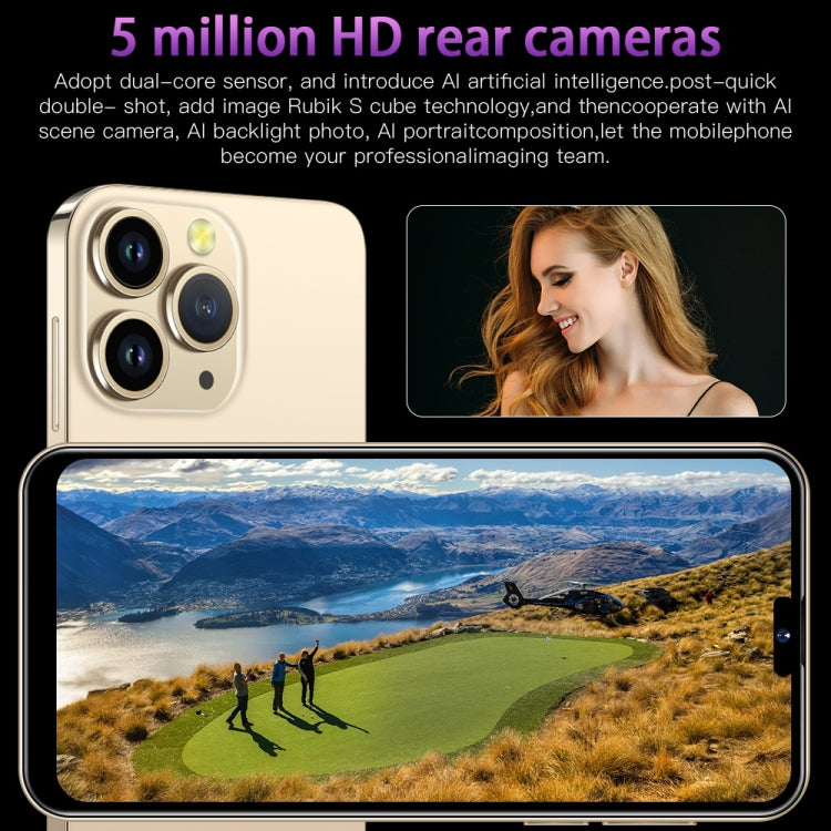 i14 Pro Max N85+, 2GB+16GB, 6.3 inch Screen, Face Identification, Android 6.0 Spreadtrum 7731G Quad Core, Network: 3G, Dual SIM,  with 64GB TF Card(Blue) - free shipping - PMC TechLife - Order now!