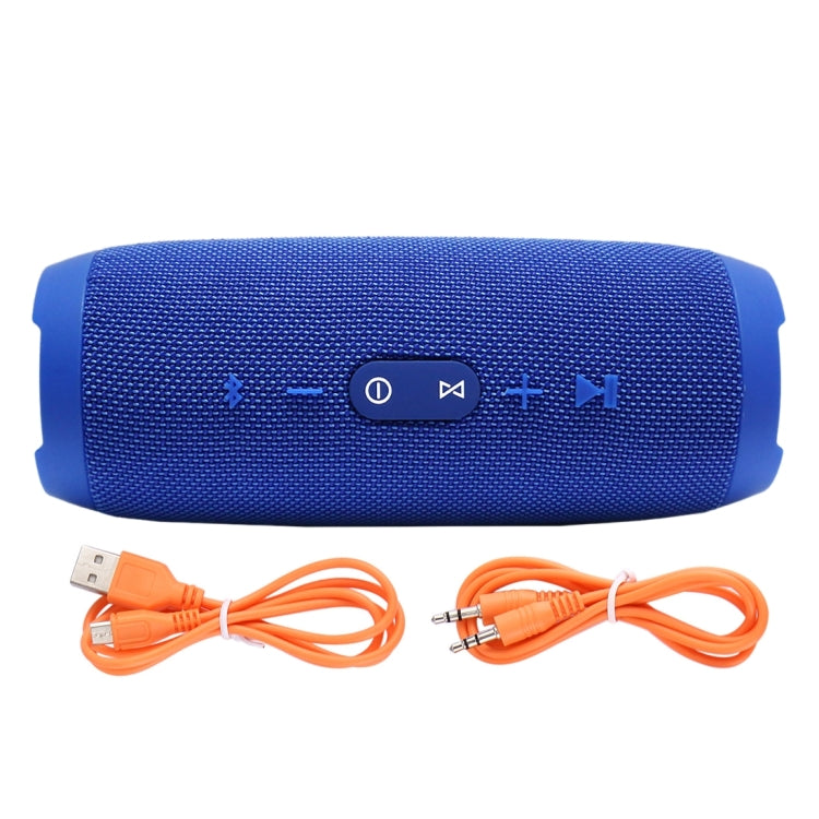 Charge3 Life Waterproof Bluetooth Stereo Speaker, Built-in MIC, Support Hands-free Calls & TF Card & AUX IN & Power Bank(Blue) - Waterproof Speaker by PMC TechLife | Online Shopping South Africa | PMC TechLife | Buy Now Pay Later Mobicred