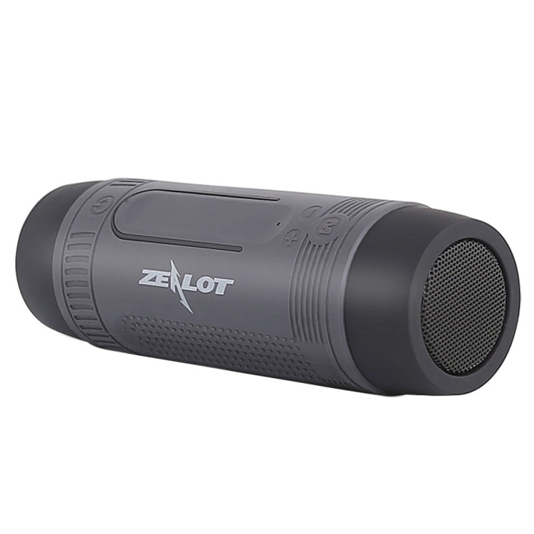Zealot S1 Multifunctional Outdoor Waterproof Bluetooth Speaker, 4000mAh Battery, For iPhone, Galaxy, Sony, Lenovo, HTC, Huawei, Google, LG, Xiaomi, other Smartphones(Grey) - free shipping - PMC Jewellery - Order now!