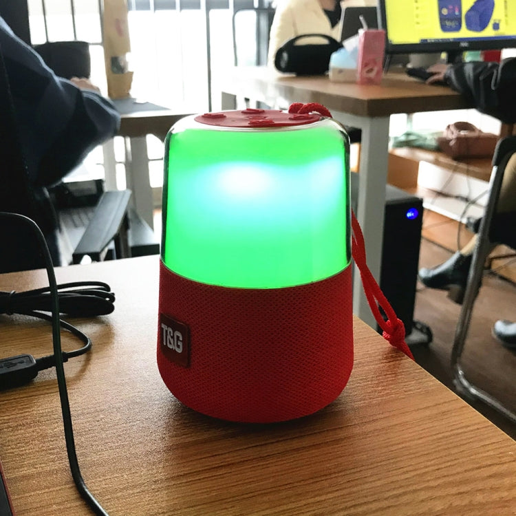 T&G TG168 Portable Wireless Bluetooth V5.0 Stereo Speaker with Handle, Built-in MIC, Support Flashing LED Light & TF Card & U Disk & AUX IN & FM(Black) - Desktop Speaker by T&G | Online Shopping South Africa | PMC TechLife | Buy Now Pay Later Mobicred