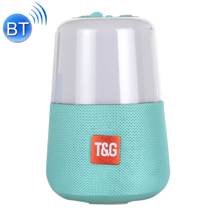 T&G TG168 Portable Wireless Bluetooth V5.0 Stereo Speaker with Handle, Built-in MIC, Support Flashing LED Light & TF Card & U Disk & AUX IN & FM(Cyan) - free shipping - PMC TechLife - Order now!