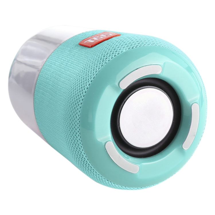 T&G TG168 Portable Wireless Bluetooth V5.0 Stereo Speaker with Handle, Built-in MIC, Support Flashing LED Light & TF Card & U Disk & AUX IN & FM(Cyan) - free shipping - PMC TechLife - Order now!