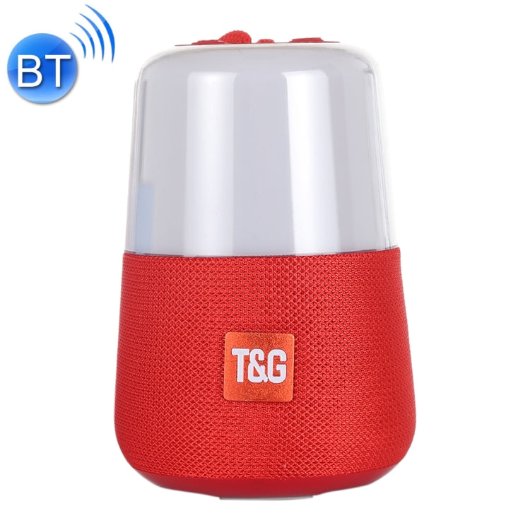 T&G TG168 Portable Wireless Bluetooth V5.0 Stereo Speaker with Handle, Built-in MIC, Support Flashing LED Light & TF Card & U Disk & AUX IN & FM(Red) - Desktop Speaker by T&G | Online Shopping South Africa | PMC TechLife | Buy Now Pay Later Mobicred
