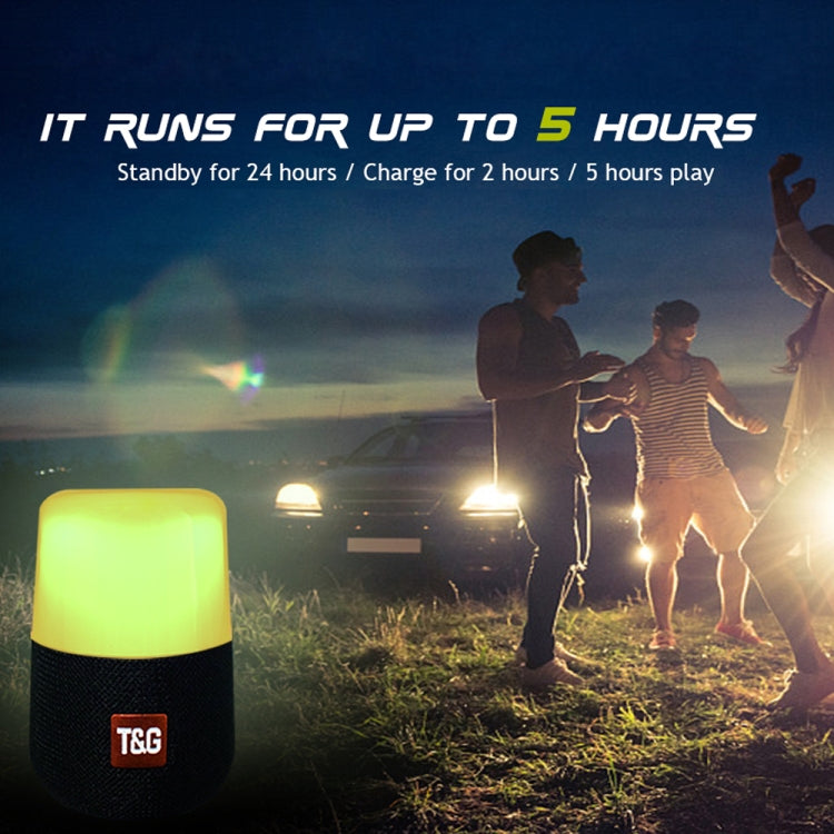 T&G TG168 Portable Wireless Bluetooth V5.0 Stereo Speaker with Handle, Built-in MIC, Support Flashing LED Light & TF Card & U Disk & AUX IN & FM(Red) - Desktop Speaker by T&G | Online Shopping South Africa | PMC TechLife | Buy Now Pay Later Mobicred