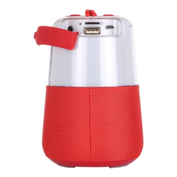 T&G TG168 Portable Wireless Bluetooth V5.0 Stereo Speaker with Handle, Built-in MIC, Support Flashing LED Light & TF Card & U Disk & AUX IN & FM(Red) - Desktop Speaker by T&G | Online Shopping South Africa | PMC TechLife | Buy Now Pay Later Mobicred