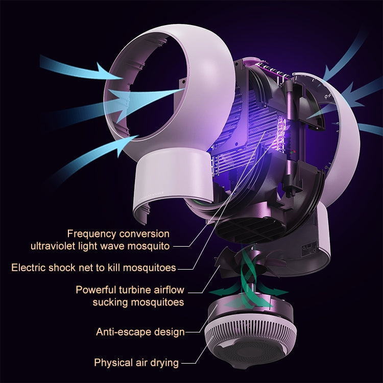 MM026 2W There Are Star People Electric shock Mosquito Killer Lamp (White) - Repellents by PMC TechLife | Online Shopping South Africa | PMC TechLife | Buy Now Pay Later Mobicred