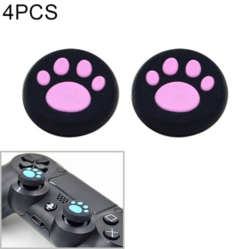 4 PCS Cute Cat Paw Silicone Protective Cover for PS4 / PS3 / PS2 / XBOX360 / XBOXONE / WIIU Gamepad Joystick(Pink) - free shipping - PMC TechLife - Order now!