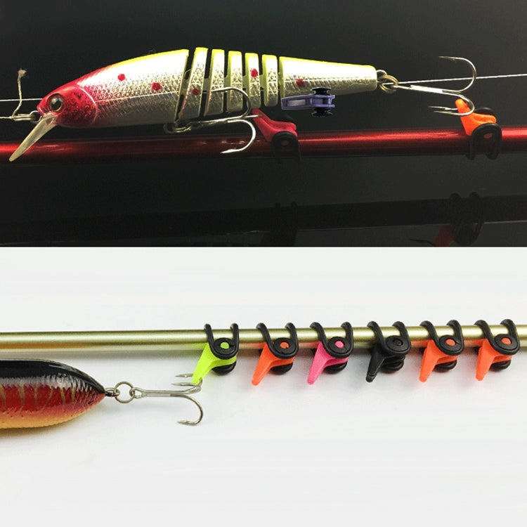 10 PCS Multiple Color Plastic Fishing Rod Pole HooK Keeper Lure Spoon Bait Holder , Random Color Delivery - Others by PMC TechLife | Online Shopping South Africa | PMC TechLife | Buy Now Pay Later Mobicred