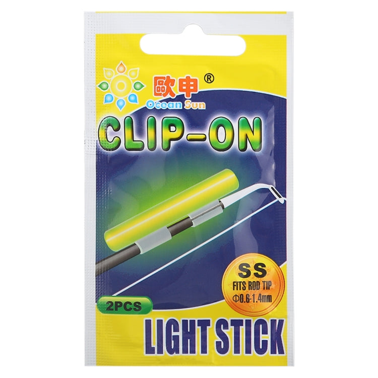 5 Packs OCEAN SUN Clip-On Luminous Float Night Fishing Light Stick, SS, Fits Rod Tip 0.6-1.4mm - Fishing Float by PMC TechLife | Online Shopping South Africa | PMC TechLife | Buy Now Pay Later Mobicred