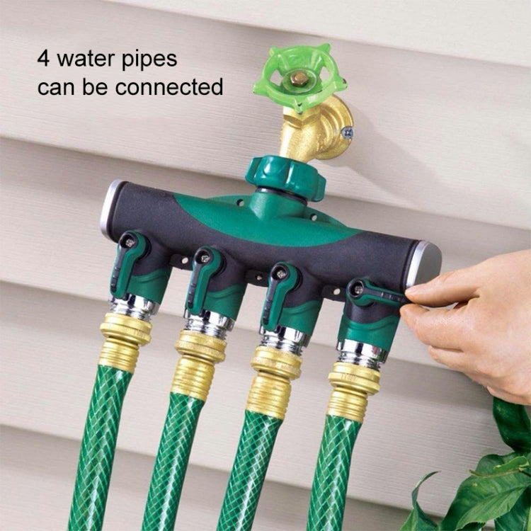 4 In 1 Multi-function Garden Water Sprinklers Lawn Irrigation Valve Water Dividing Controller Water Pipe Shunt, EU Plug - free shipping - PMc TechLife - Order now!