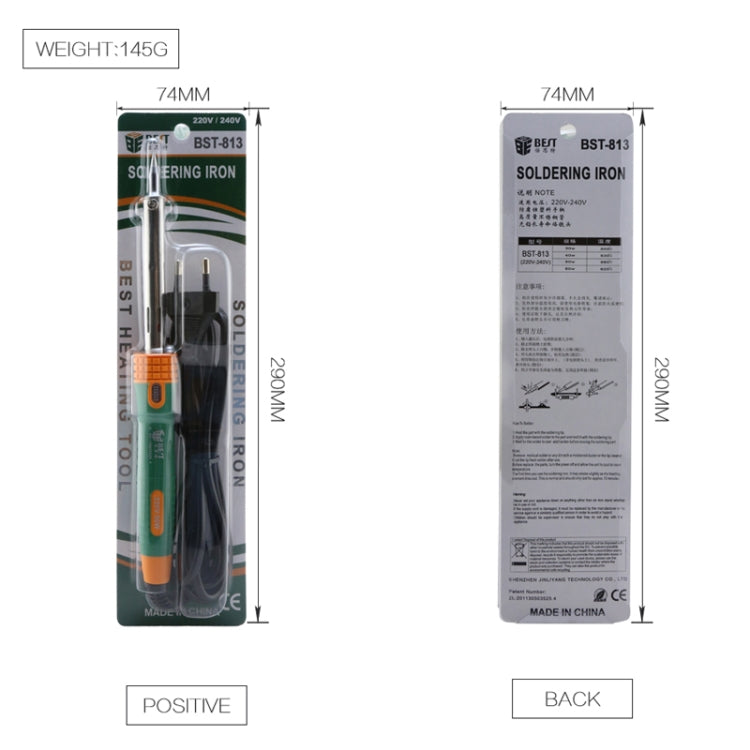 BEST 60W Heating Repair Tool Hot Welding Iron Electric Soldering Iron (Voltage 220V) - Electric Soldering Iron by BEST | Online Shopping South Africa | PMC TechLife | Buy Now Pay Later Mobicred