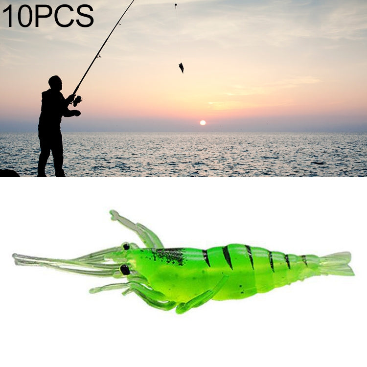 10 PCS 4cm Fishing Soft Bait Lures Popper Poper Baits (Green) - Fishing Lures by PMC TechLife | Online Shopping South Africa | PMC TechLife | Buy Now Pay Later Mobicred