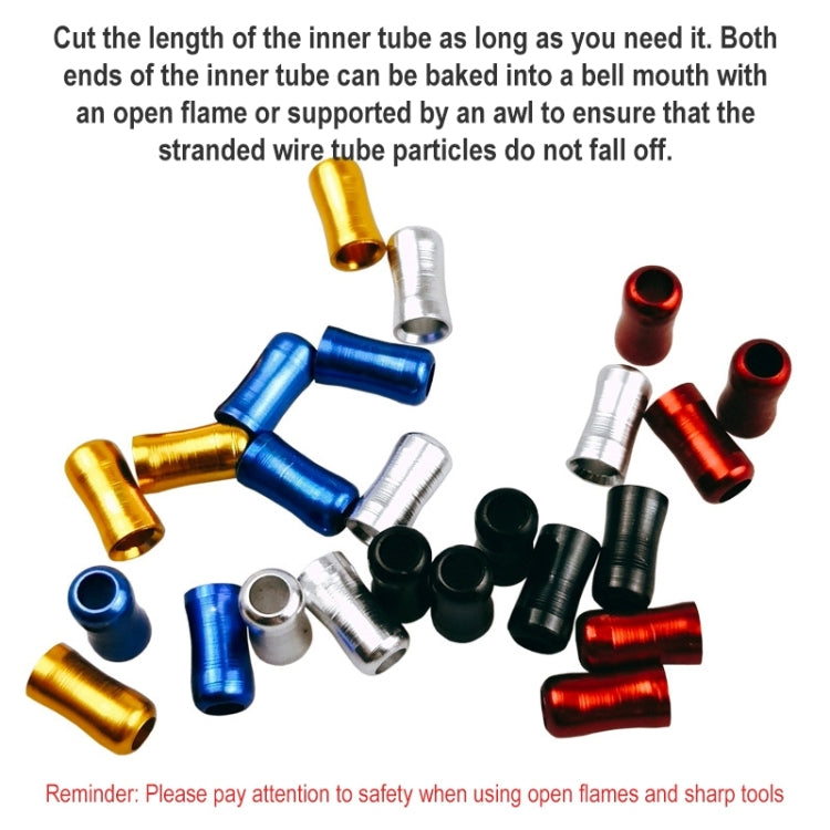 BIKERSAY Bicycle Fishbone Variable Speed Cable Tube Set Aluminum Alloy Bamboo Joint Line Pipes(Blue) - free shipping - PMc TechLife - Order now!