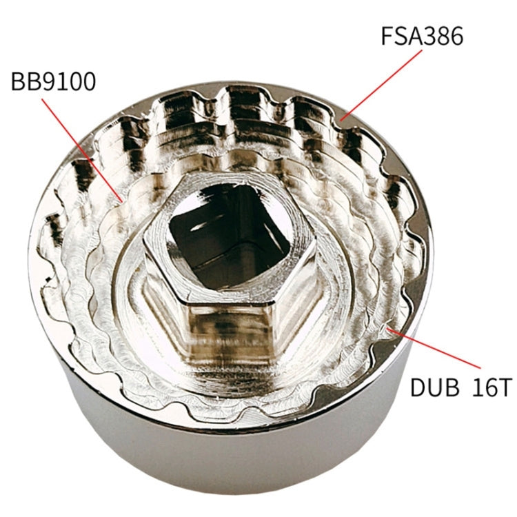 BIKERSAY BT048 Bicycle Hollow Shaft Removal Tool BBR60/BB9000/DUB/FSA386/44MM - Maintenance tools by BIKERSAY | Online Shopping South Africa | PMc TechLife | Buy Now Pay Later Mobicred