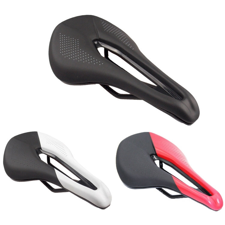 BIKERSAY SZ001 Bicycle PU Leather Saddle Seat (Black White) - free shipping - PMc TechLife - Order now!