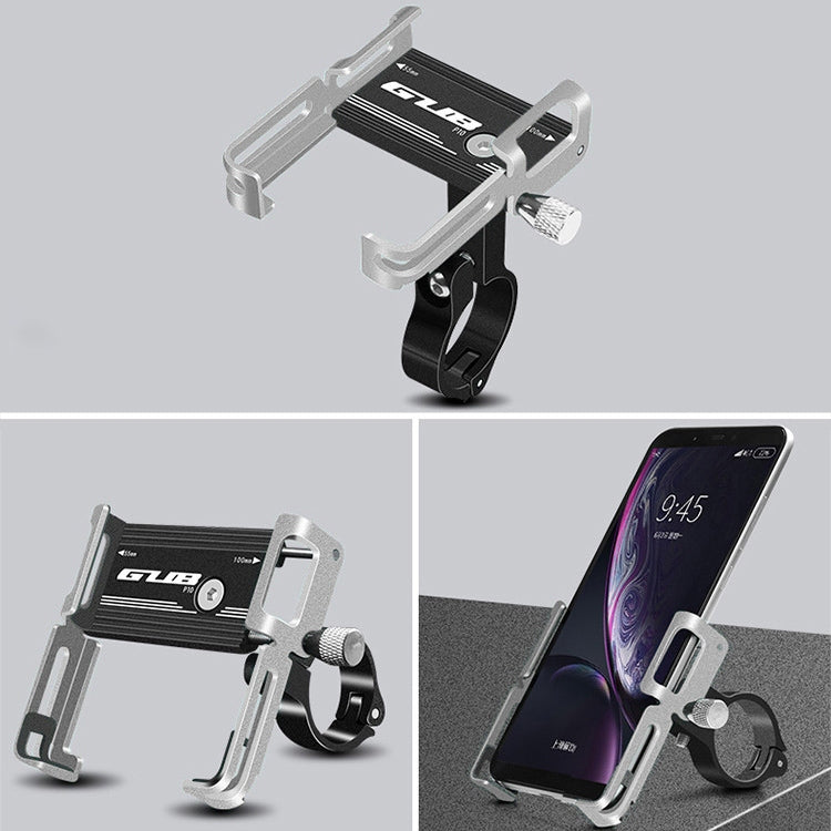GUB P10 Aluminum Bike Phone Holder(Black Silver) - free shipping - PMC TechLife - Order now!