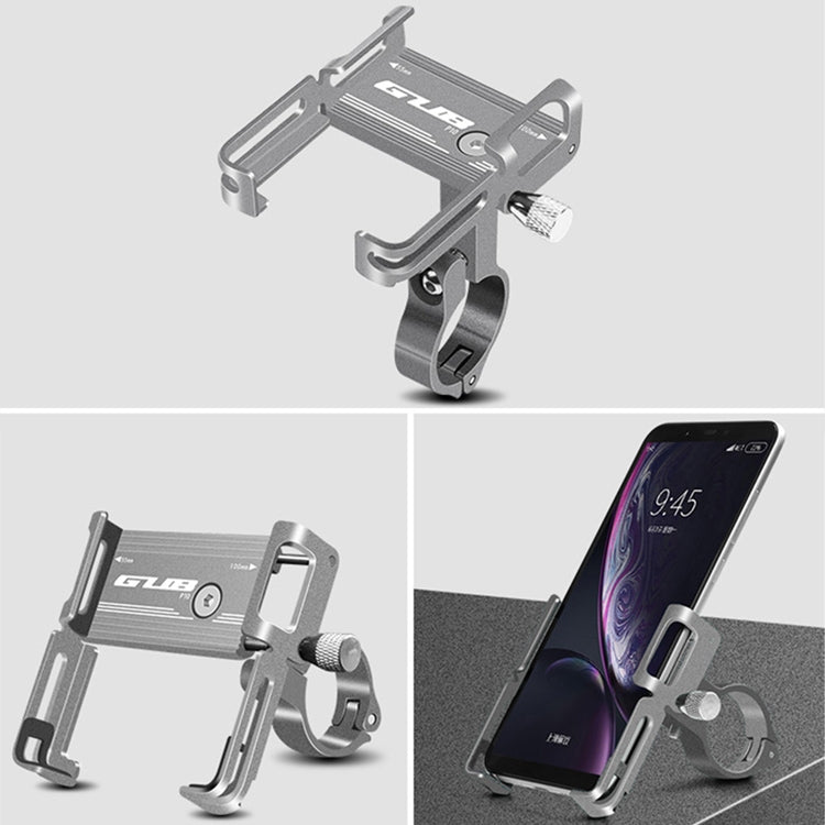 GUB P10 Aluminum Bike Phone Holder(Titanium Color) - Holders by GUB | Online Shopping South Africa | PMC TechLife | Buy Now Pay Later Mobicred