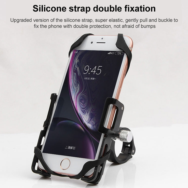 GUB P10 Aluminum Bike Phone Holder(Black Silver) - free shipping - PMC TechLife - Order now!