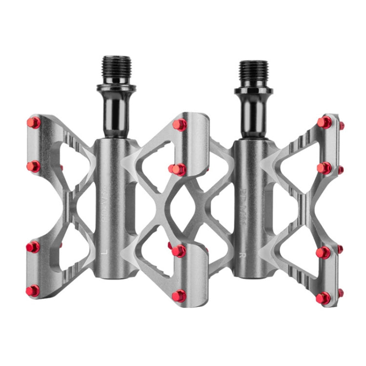 PROMEND PD-M56 1 Pair Mountain Bicycle Aluminum Alloy 3-Bearings Pedals (Grey) - free shipping - PMc TechLife - Order now!