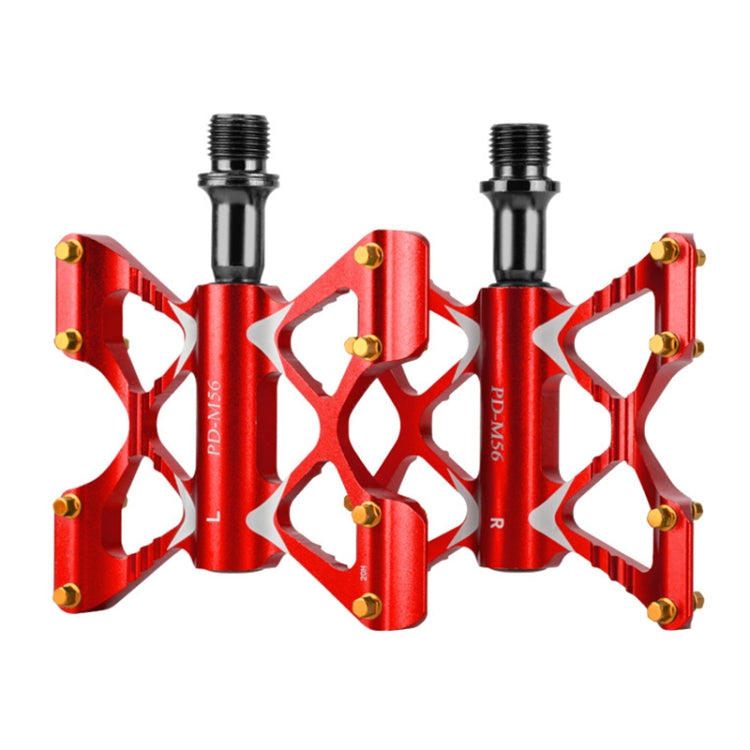 PROMEND PD-M56 1 Pair Mountain Bicycle Aluminum Alloy 3-Bearings Pedals (Red) - free shipping - PMc TechLife - Order now!