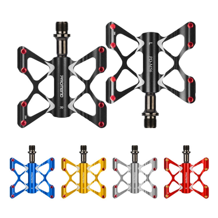 PROMEND PD-M56 1 Pair Mountain Bicycle Aluminum Alloy 3-Bearings Pedals (Gold) - free shipping - PMc TechLife - Order now!