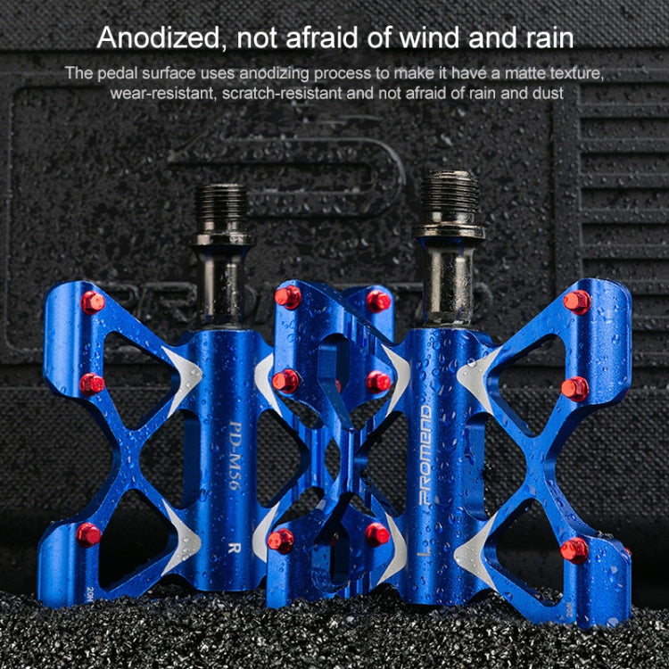 PROMEND PD-M56 1 Pair Mountain Bicycle Aluminum Alloy 3-Bearings Pedals (Blue) - free shipping - PMc TechLife - Order now!