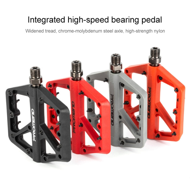 PROMEND PD-M42 1 Pair Mountain Bicycle Nylon High-speed Bearing Pedals(Red) - Pedals by PROMEND | Online Shopping South Africa | PMc TechLife | Buy Now Pay Later Mobicred