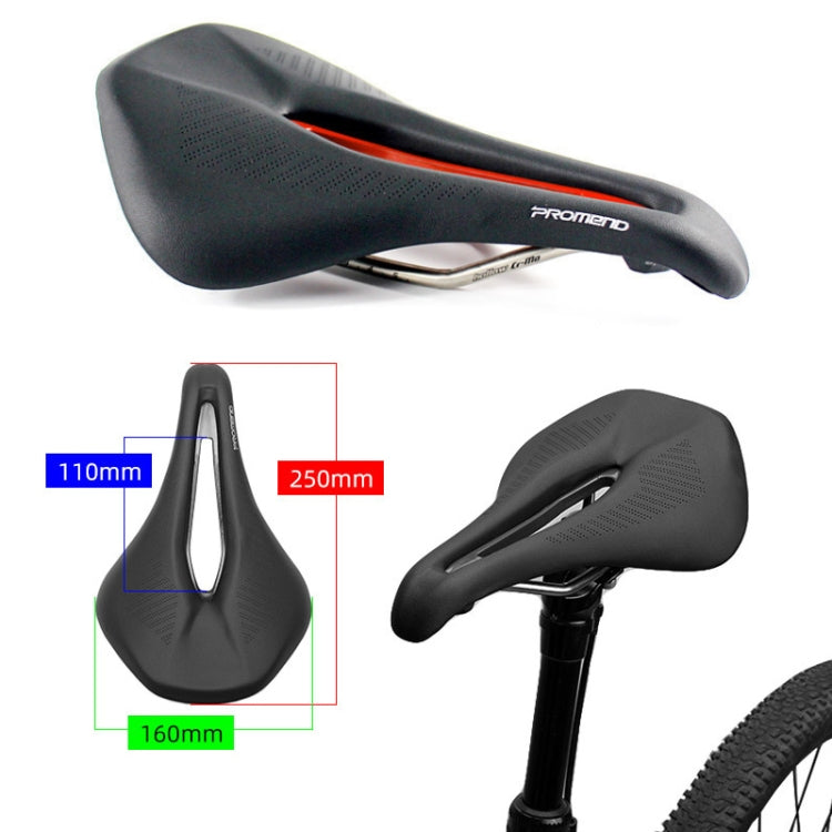 PROMEND SD-576 Nylon Fiber Triathlon Bicycle Saddle (Black Red) - free shipping - PMc TechLife - Order now!