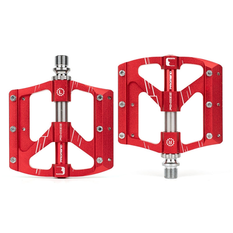 PROMEND PD-M88 1 Pair Mountain Bicycle Aluminum Alloy 3-Bearings Pedals (Red) - free shipping - PMc TechLife - Order now!
