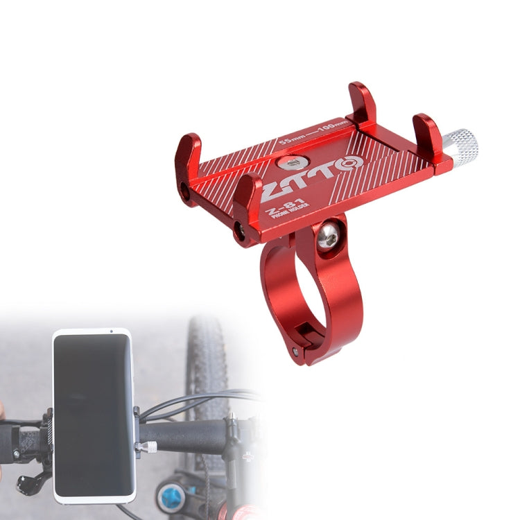ZTTO Mountain Bike Bicycle Phone Holder Handlebar Frame Motorcycle Riding Bracket (Red) - Holders by ZTTO | Online Shopping South Africa | PMC TechLife | Buy Now Pay Later Mobicred