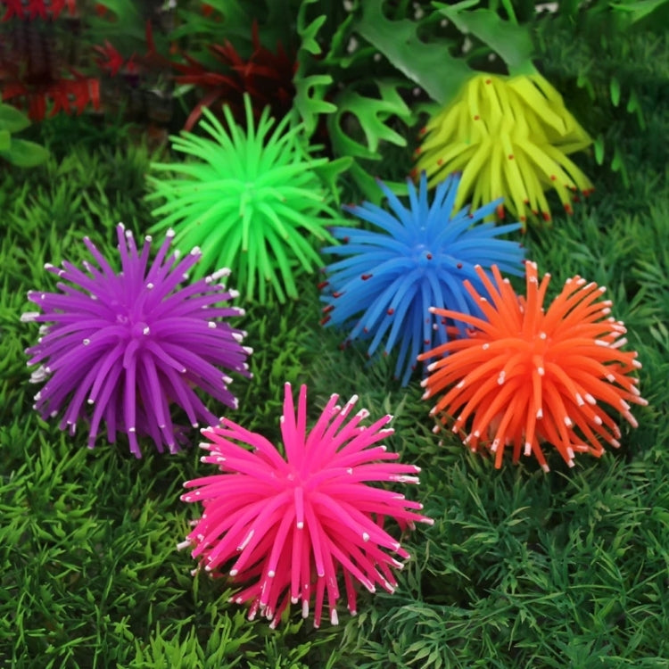 Aquarium Articles Decoration TPR Simulation Sea Urchin Ball Coral with Point, Size: L, Diameter: 13cm(Yellow) - free shipping - PMc TechLife - Order now!