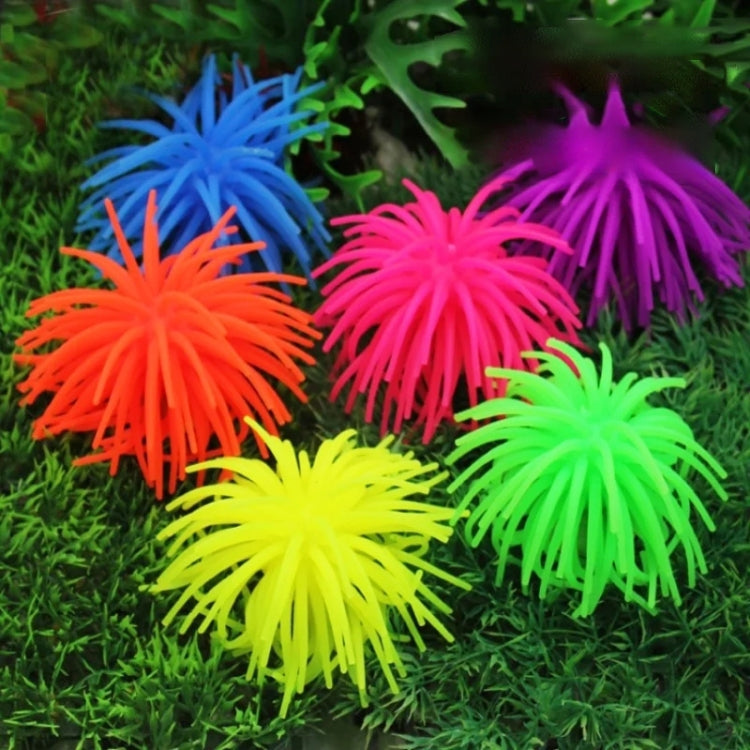 Aquarium Articles Decoration TPR Simulation Sea Urchin Ball Coral, Size: M, Diameter: 10cm(Orange) - free shipping - PMc TechLife - Order now!