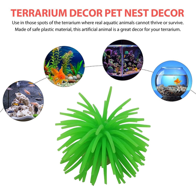 Aquarium Articles Decoration TPR Simulation Sea Urchin Ball Coral, Size: S, Diameter: 7cm(Green) - free shipping - PMc TechLife - Order now!