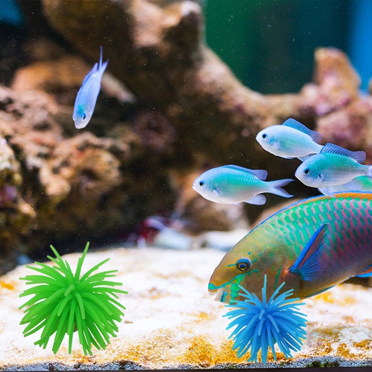 Aquarium Articles Decoration TPR Simulation Sea Urchin Ball Coral, Size: S, Diameter: 7cm(Green) - free shipping - PMc TechLife - Order now!