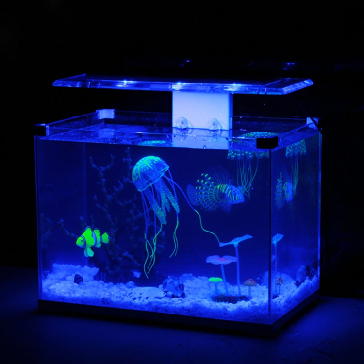 Aquarium Articles Decoration Silicone Simulation Fluorescent Sucker Jellyfish, Size: 5*17cm(Orange) - free shipping - PMc TechLife - Order now!
