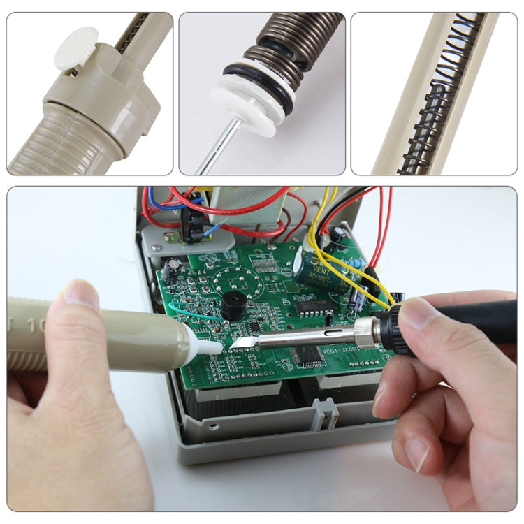 BEST-108 Aluminum metal suction pump(Black) - Desoldering Pump by BEST | Online Shopping South Africa | PMC TechLife | Buy Now Pay Later Mobicred