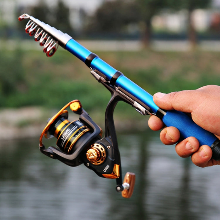 30cm Portable Telescopic Sea Fishing Rod Mini Fishing Pole, Extended Length : 1.0m, Blue Clip Reel Seat - free shipping - PMC TechLife - Order now!